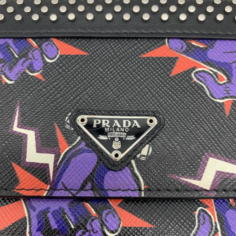 PRADA Black Leather Shoulder Bag - Picture 4 of 9